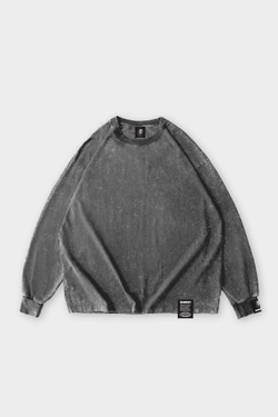 Лонгслив SHMOT "BLANK" GARMENT DYE Серый