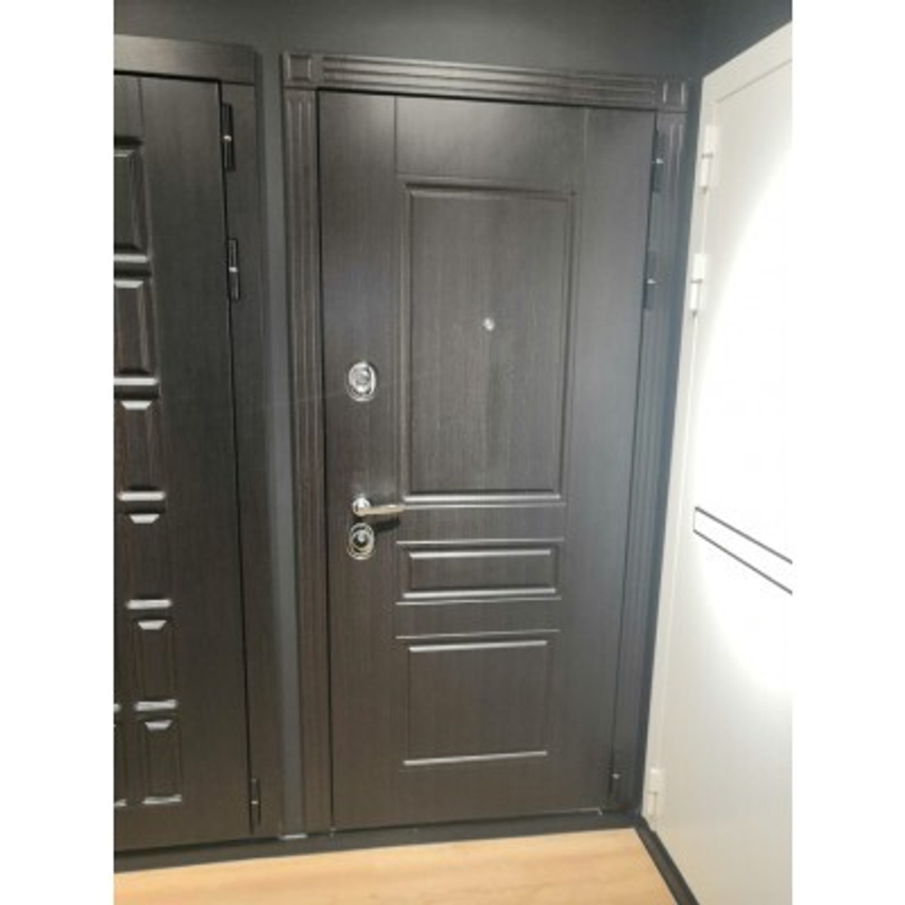 Дверь Входная Лабиринт Мегаполис С зеркалом Максимум Сандал белый