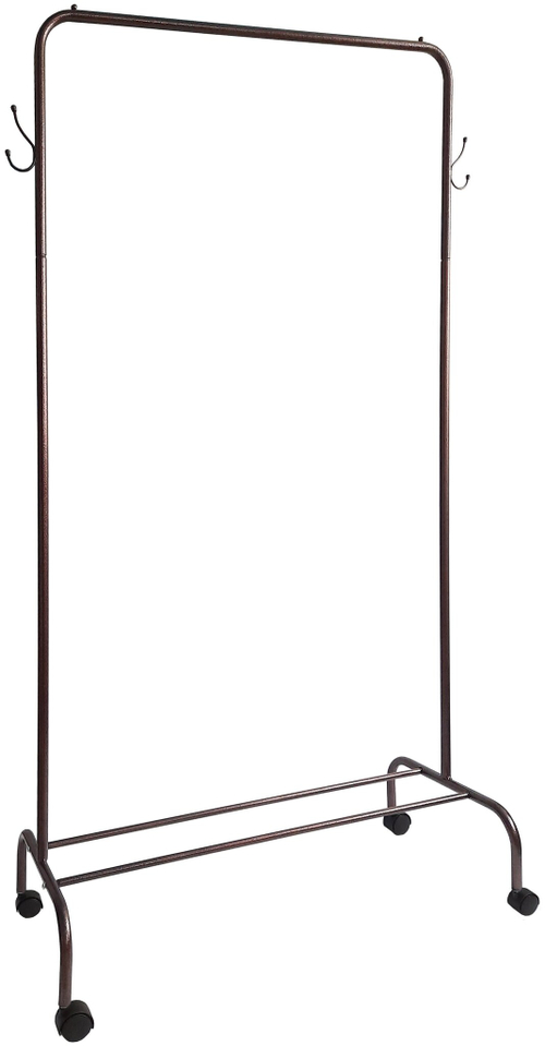 ВЕШАЛКА ГАРДЕРОБНАЯ НА КОЛЕСАХ МЕДНЫЙ АНТИК ВГ11