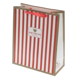 GAEM Пакет подарочный M (бумага 230г/м2, блок микс 12шт), L26 W10 H32 см, 4в.