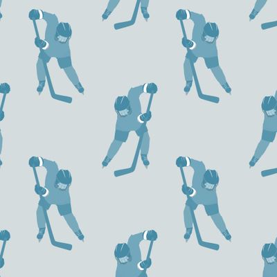 seamless hockey pattern 100921