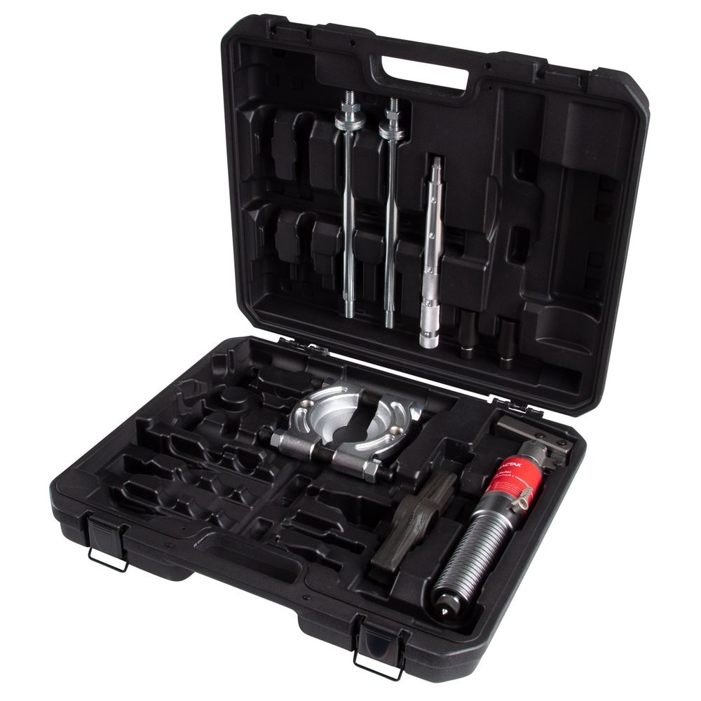 МАСТАК (104-19706) Съемник подшипников гидравлический, 6 т, 28-150 мм, сегментного типа, с совмещенным насосом