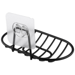 Мыльница подвесная овальная BLACK, 14,3*8,5*2,5см