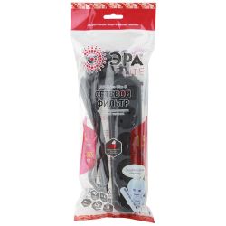 Сетевой фильтр ЭРА USF-M-4es-1,5m-B с защитой (термо) с заземлением с выключателем 4 розетки 1,5м 10А черный