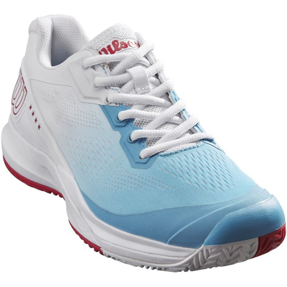Женские Кроссовки теннисные Wilson Rush Pro 3.5 Chicago W - norse  blue/white/wilson red - купить по выгодной цене | Теннисный магазин  tennis-store.ru