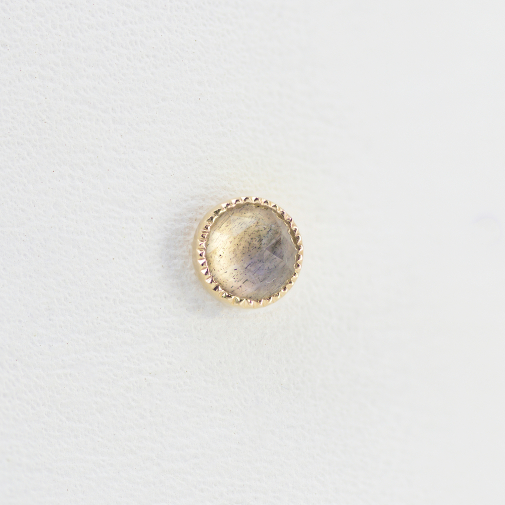 Grisant Cab tops with rose cut stone