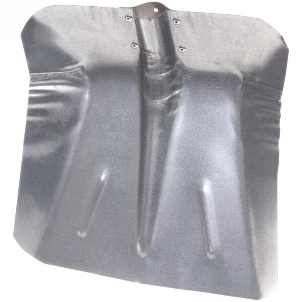 Лопата снеговая оцинкованная 380*355мм без накладки