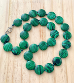 Бусы "Малахит" таблетка 1817954, 45см