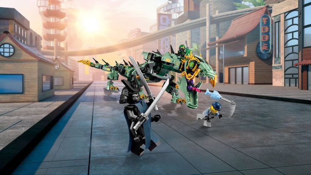 LEGO Ninjago: Механический дракон Зелёного ниндзя 70612 — Green Ninja Mech Dragon — Лего Ниндзяго