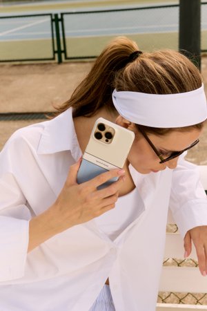 Чехол SPORTY & STYLISH (синий) для iPhone