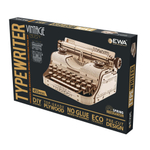 Конструктор Печатная машинка от EWA - деревянный конструктор, сборная механическая модель, 3D пазл, для дизайна и интерьера