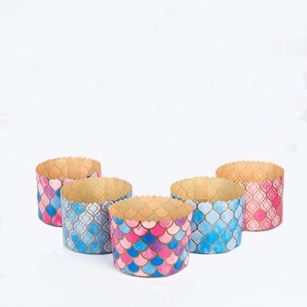 Форма бумажная для кулича 70/85см 120-150гр ВИТРАЖИ 10шт