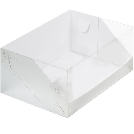 Коробка кондитерская 23,5*16*10 см с пластиковой крышкой