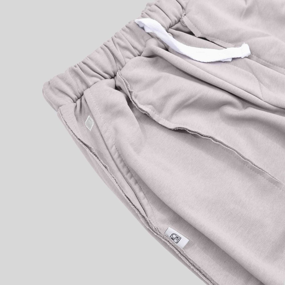 Брюки One Two Baggy Trousers Logo Opal серые