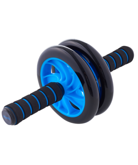 Ролик для пресса двойной RL-102, черный/синий