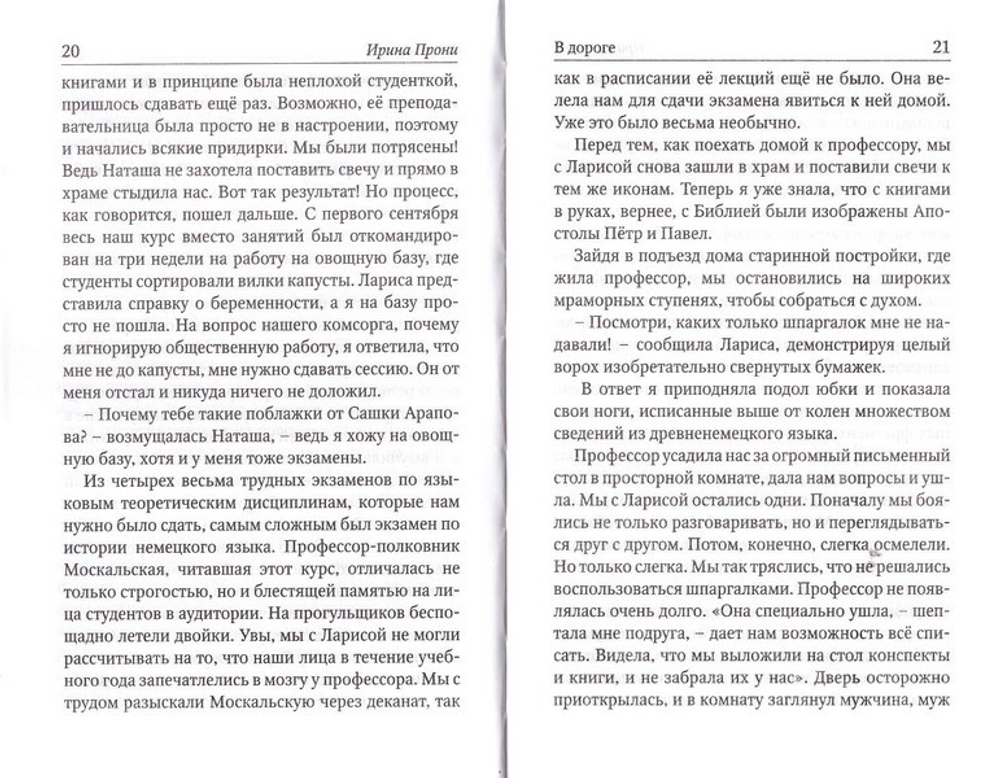 В дороге. Ирина Прони