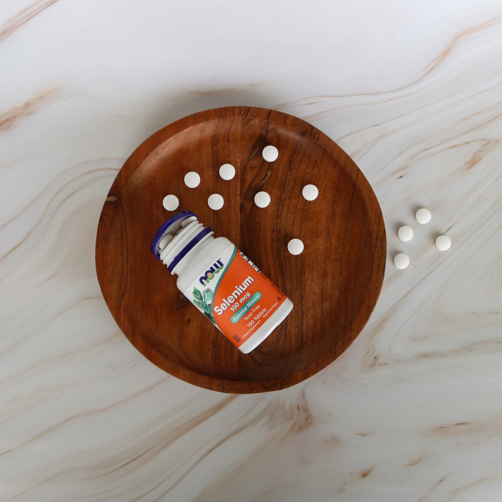 NOW Foods, селен, 100 мкг, 100 таблеток