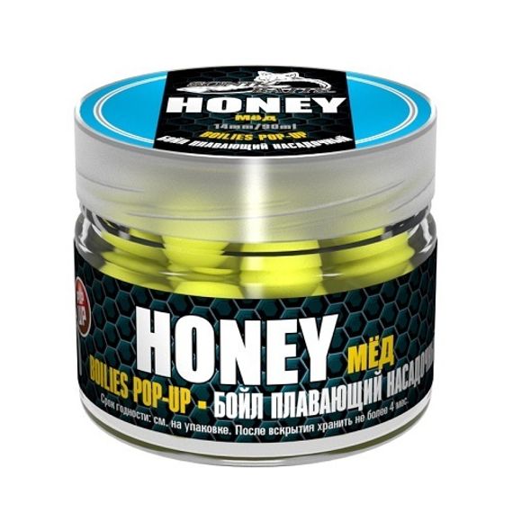 Бойлы насад. плав. Sonik Baits 14мм HONEY Fluo Pop-ups 90мл