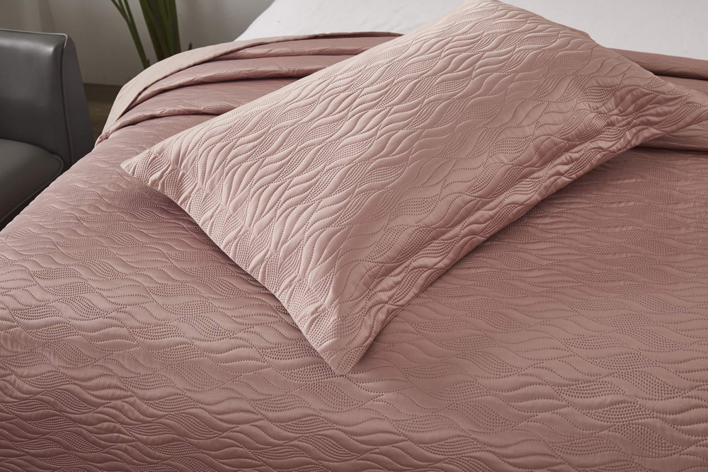 Покрывало 160х220 и наволочка 50х70 Sofi De MarkO Джозефина пепельная роза