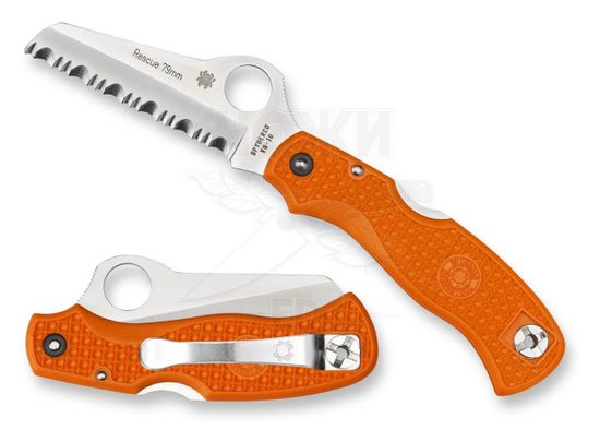 Складной нож Spyderco Rescue C45SOR c клинком из стали VG-10, рукоять FRN