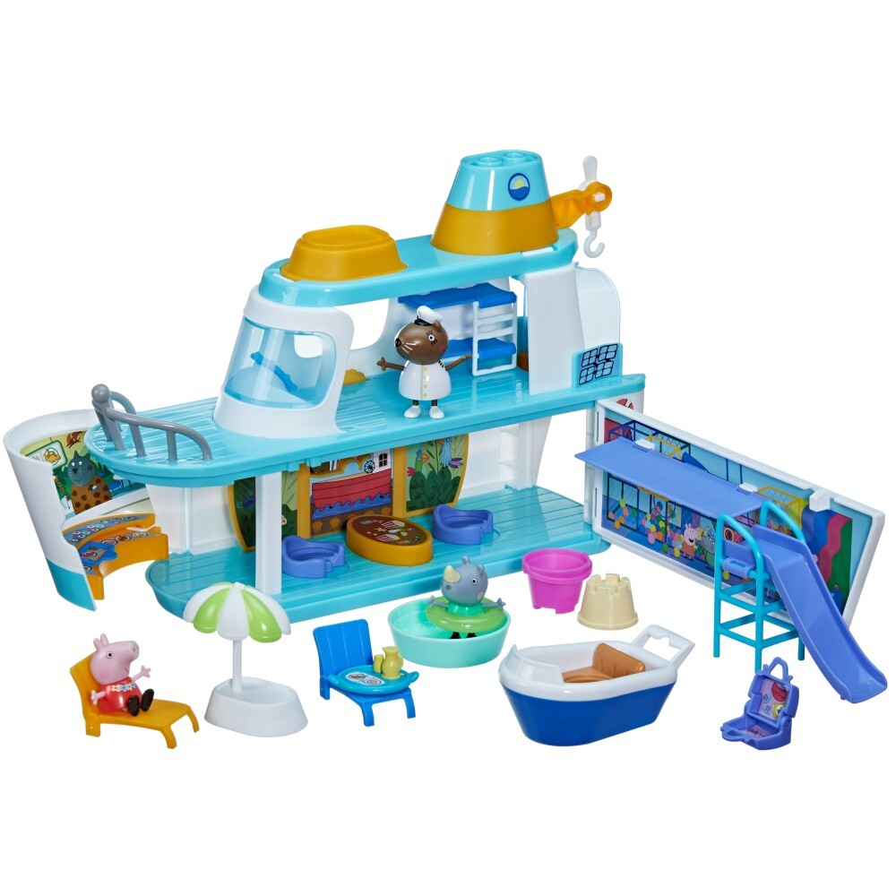 Hasbro Peppa Pig - Набор "Пассажирский корабль" с 3 фигурками и аксессуарами F6284 / артикул   F6284  / GTIN 5010996160379