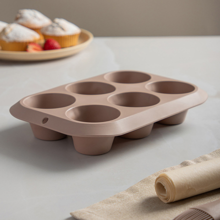 SATOSHI Алион Форма для выпечки 6 ячеек 29x17х3,8см, силикон
