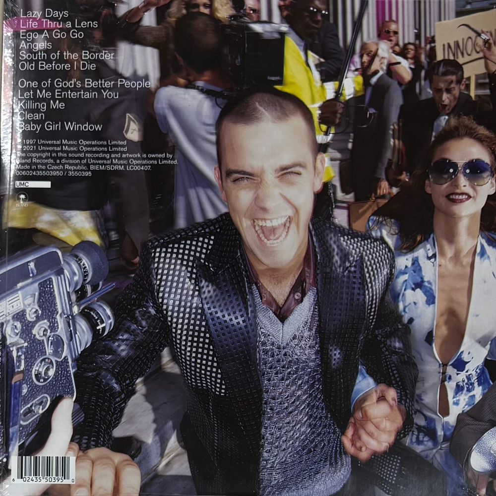 Виниловая пластинка Robbie Williams ‎– Life Thru A Lens (Чехия 2021г.)