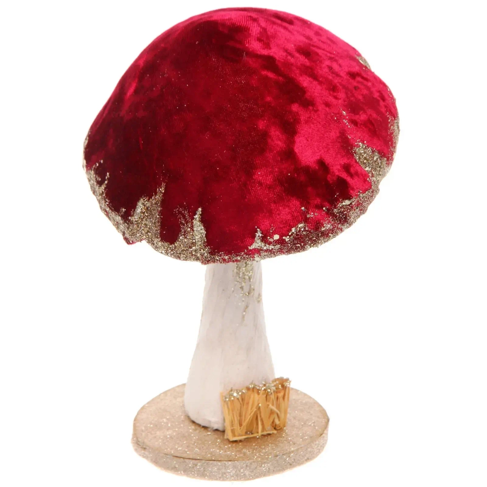 Фигурка новогодняя «Сказочный грибочек» 17*16*26 см, Бордовый