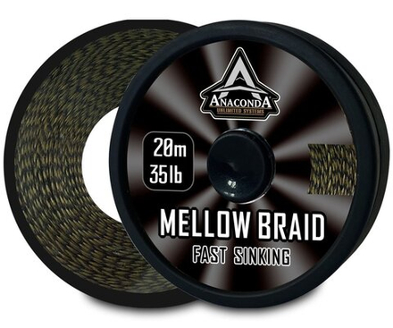 Шок-лидер плетёный Anakonda FAST SINKING MELLOW BRAID 35lb 20м