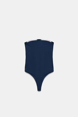 ZARA БОДИ БЕЗ БРЕТЕЛЕК, МОРСКОЙ СИНИЙ