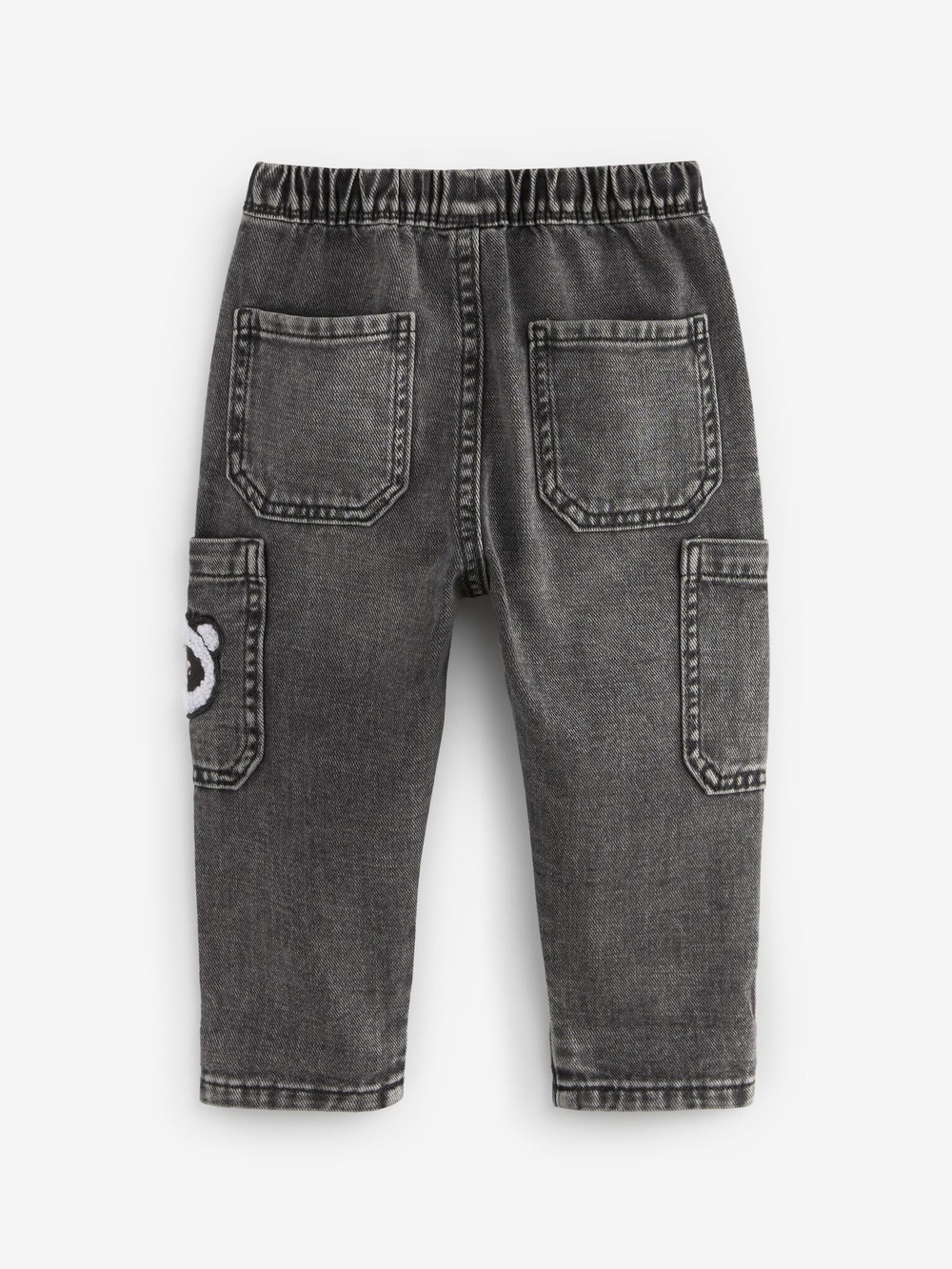 Джинсы карго для мальчика Next 610-316, Черный