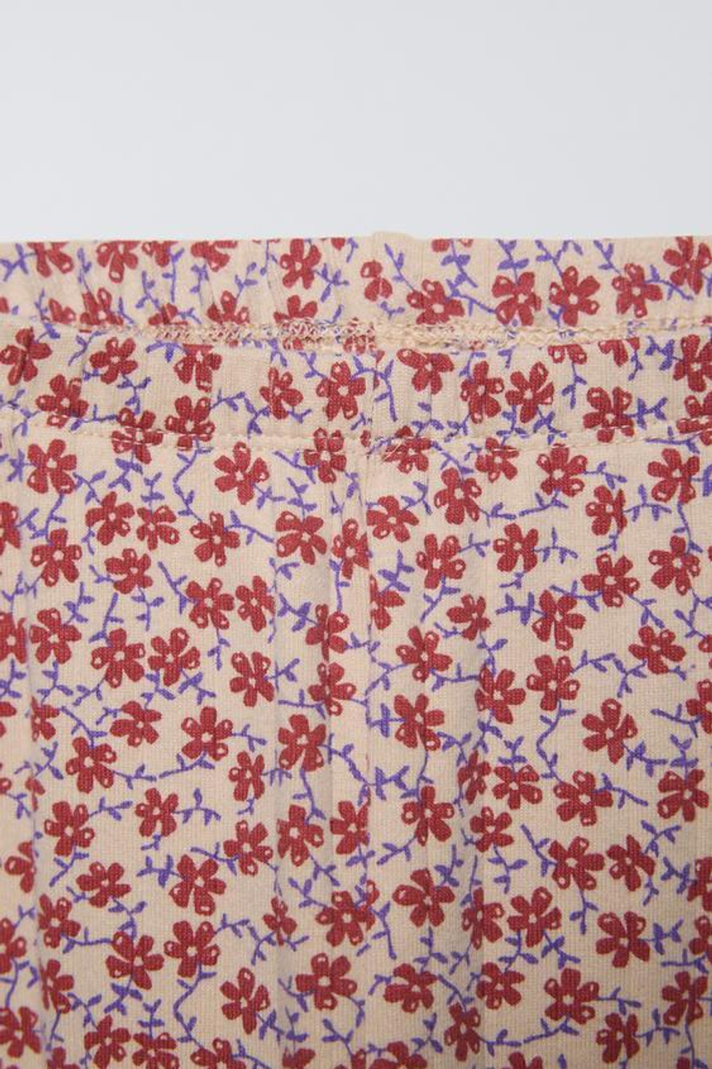 ZARA ПИЖАМА С ЦВЕТОЧНЫМ ПРИНТОМ, ЦВЕТ БУРГУНДСКОГО ВИНА