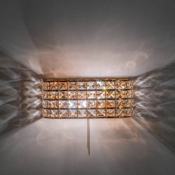 Citilux Портал CL324402 Бра хрустальное с выключателем Золото