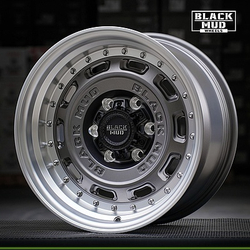 ?Диск колёсный литой BLACK MUD M580C R17 8,0 ET0 Matte Gunmetal/Machine Lip