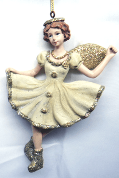 Статуэтка-подвеска 3D &quot;Девочка на коньках&quot; 8*2,5*12,8 см. (3D1128)