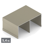 СТАНДАРТ Направляющая верхняя двухполозная (5,40 м) шампань матовая (AL) (AS0713) Aristo