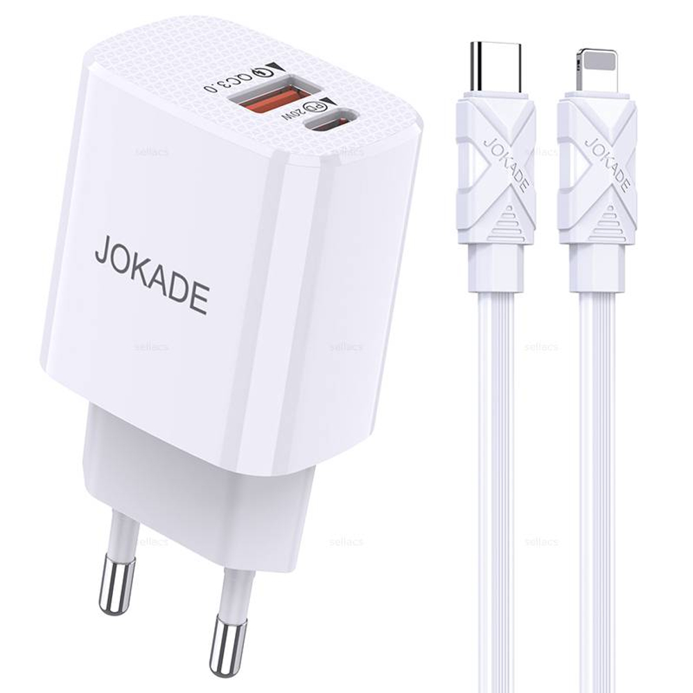 Зарядное устройство на Lightning Jokade JB042 PD20W (white)