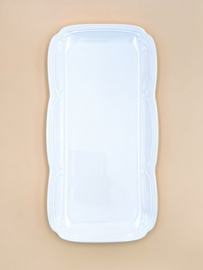 Блюдо прямоугольное 35,5х18 см. набор 3 шт. "White Ornaments"