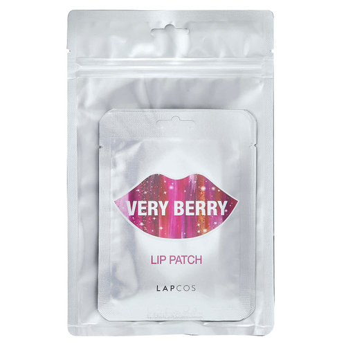 Lapcos, Патчи для губ, очень ягодные, 5 патчей по 0,1 унции каждый