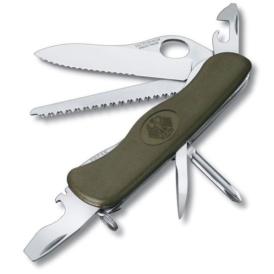 Складной нож Victorinox 0.8461. MW4DE Оливковый c клинком из стали X55CrMo14, рукоять ABS-пластик
