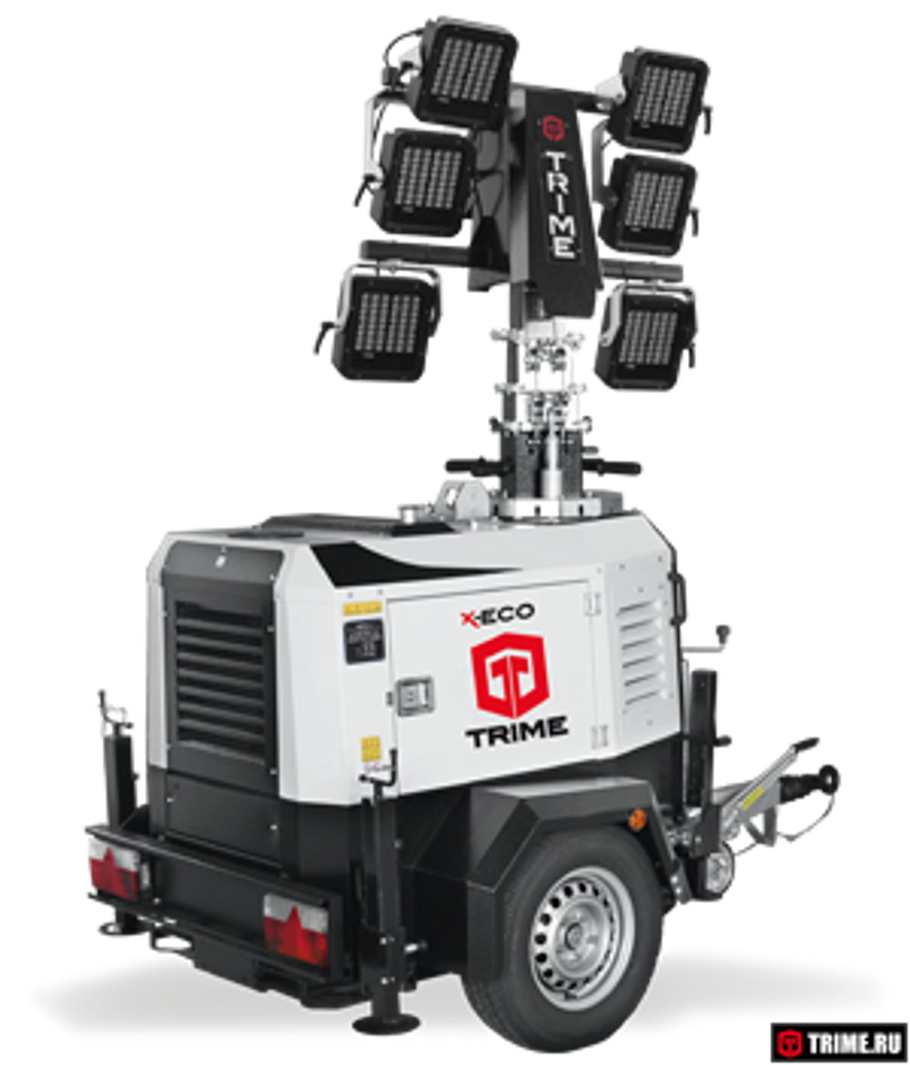 Осветительная мачта TRIME X-ECO 6X160W 48V LED дизельная - [8.5 м / Kubota]