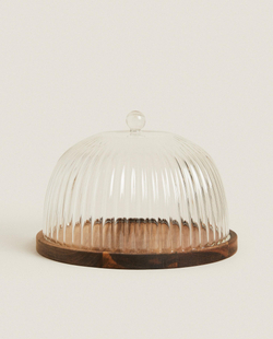 Zara Home тарелка из боросиликатного стекла, цвет прозрачный, 22 см