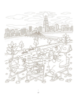 Summer Travel. Coloring Book