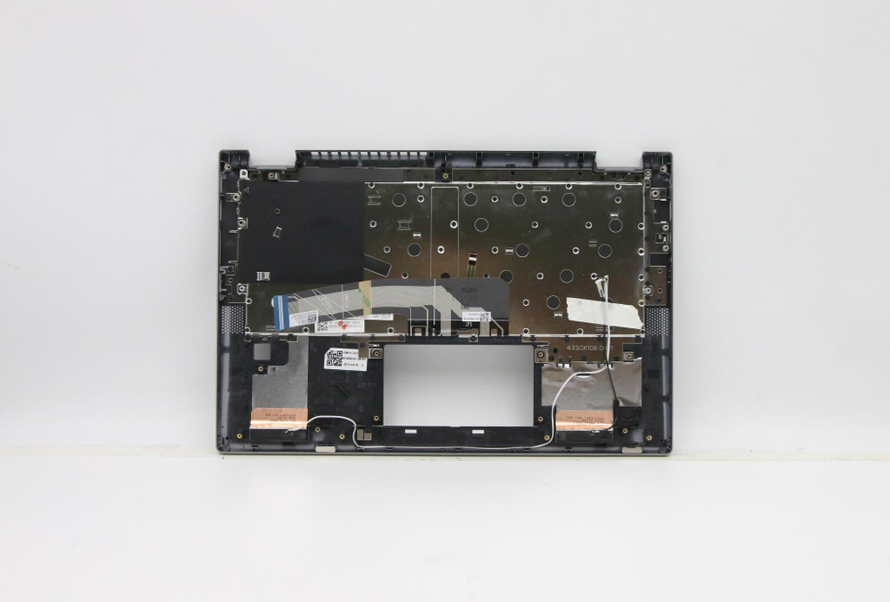 Верхняя панель с клавиатурой (топкейс) для ноутбука Lenovo Flex 5-14ALC05 с подсветкой, серая , раскладка - русская (5CB1C19396)