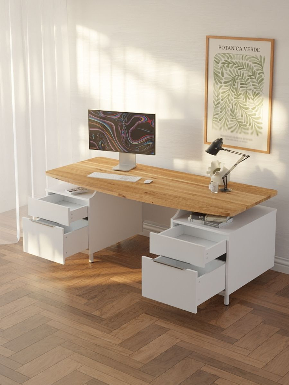 Стол письменный Ochensol, белый