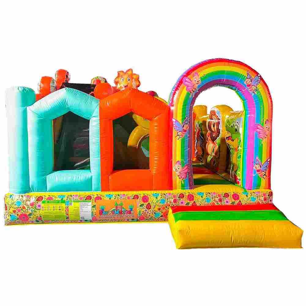 Коммерческий надувной батут «Друзья-зверята 2», 4*4*3 м