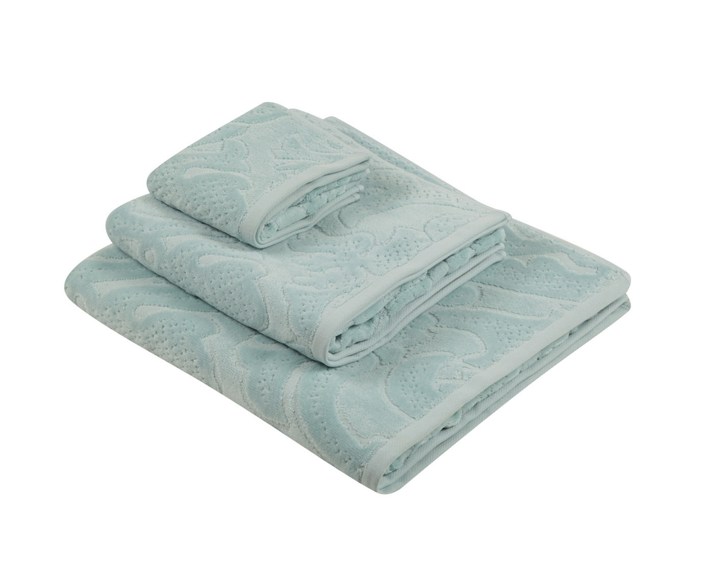 Элитные полотенца махровые Барокко лазурные от Luxberry Португалия