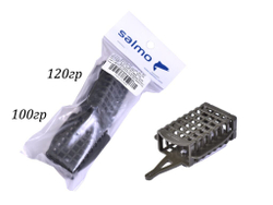 Кормушки фидер. Salmo FEEDER SQUARE съёмное дно 100г 120г 2шт. набор