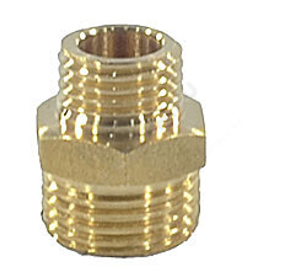 Ниппель латунь переходной Ду 25х20 (1"х3/4") НР VALFEX VF.580.L.100.034