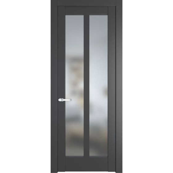 Межкомнатная дверь эмаль Profil Doors 4.7.2PD графит остеклённая